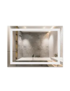 Зеркало для ванной Q-Tap Mideya Touch Reverse QT2078NCF8070W, с LED-подсветкой, с антизапотеванием