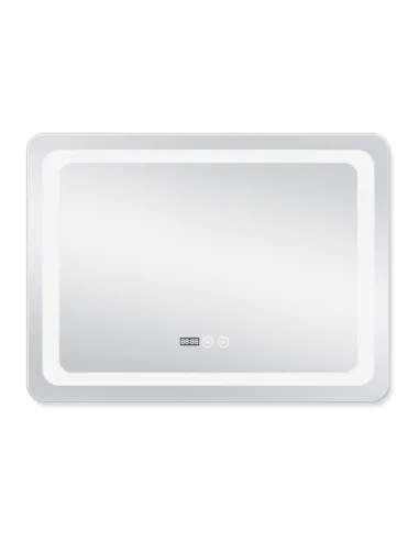 Дзеркало для ванної кімнати Q-Tap Mideya Touch Reverse QT2078NCF8080W, з LED-підсвічуванням, з антизапітнінням