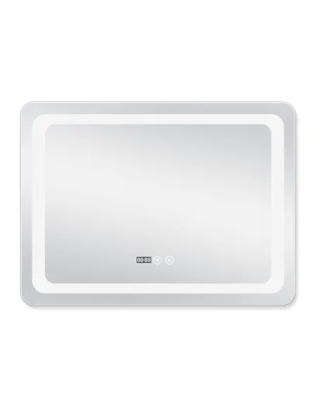 Дзеркало для ванної кімнати Q-Tap Mideya Touch Reverse QT2078NCF8080W, з LED-підсвічуванням, з антизапітнінням