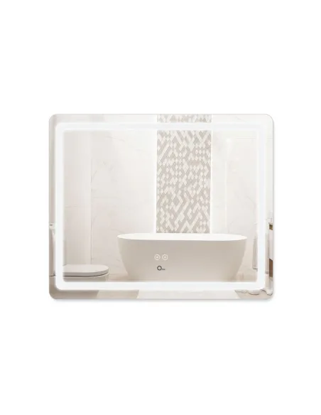 Зеркало для ванной Q-Tap Mideya Touch Reverse QT2078NCF9070W, с LED-подсветкой, с антизапотеванием