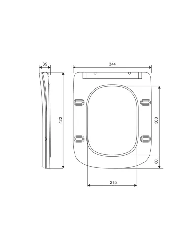 Сиденье для унитаза Q-Тap Crow Ultra Slim QT99SC6108W, микролифт