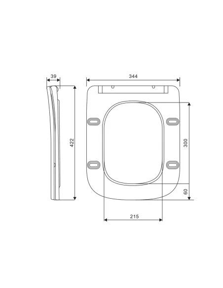 Сиденье для унитаза Q-Тap Crow Ultra Slim QT99SC6108W, микролифт