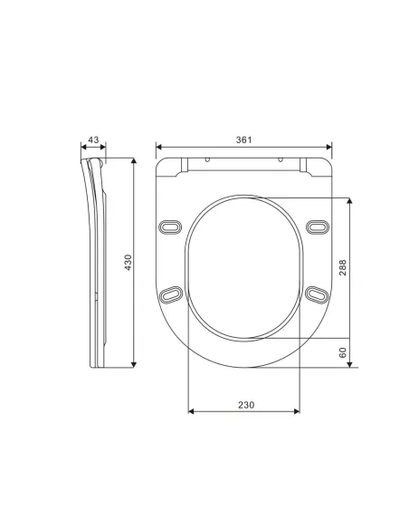 Сидіння для унітазу Q-Тap Swan Ultra Slim QT99SC6106W, мікроліфт