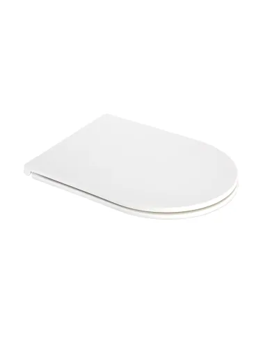 Унитаз безободковый компакт Q-Тap Robin Ultra Quiet QT13222128AUQ1W, сиденье Soft-close