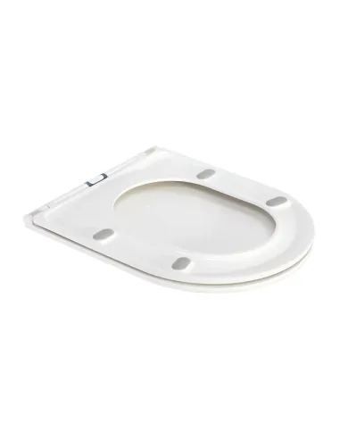 Унитаз безободковый компакт Q-Тap Robin Ultra Quiet QT13222128AUQ1W, сиденье Soft-close