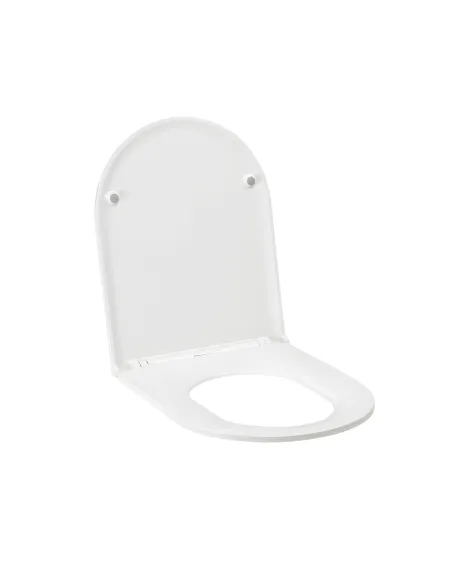 Унитаз безободковый компакт Q-Тap Robin Ultra Quiet QT13222128AUQ1W, сиденье Soft-close