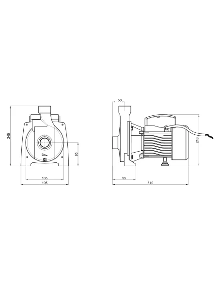 Центробежный поверхностный насос Thermo Alliance CPm145/1, 0,55 кВт