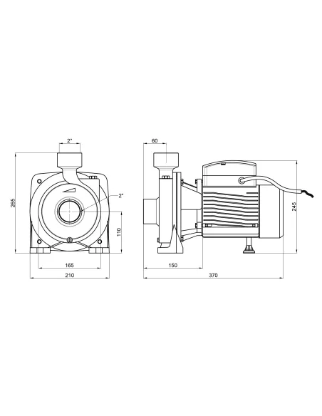 Центробежный поверхностный насос Thermo Alliance CPm200/2, 1,5 кВт