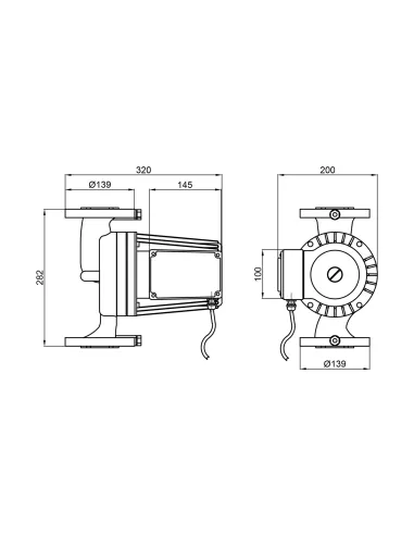 Циркуляційний насос Thermo Alliance LPA50-10-700 Т, фланцевий