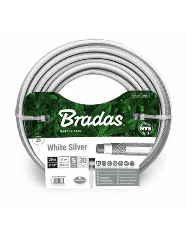 Шланг для полива Bradas Nts White Silver 1/2 дюйма, 20 метров, армированный