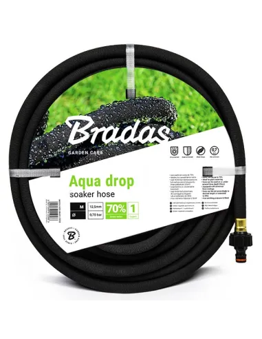 Сочащийся шланг для полива Bradas Aqua-Drop 1/2 дюйма, 20 метров