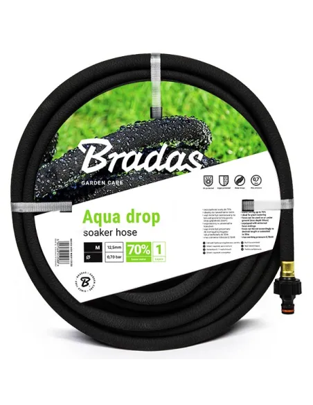 Шланг для поливу, що сочиться Bradas Aqua-Drop 1/2 дюйма, 20 метрів