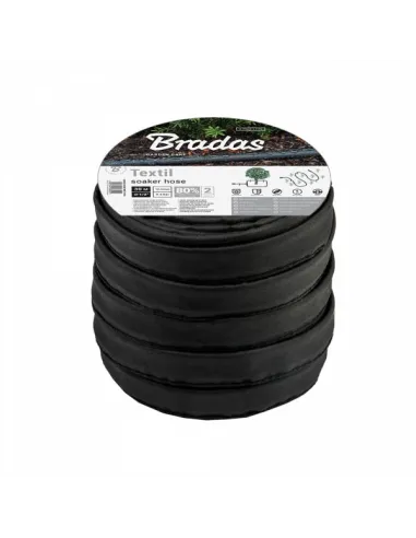 Сочащийся шланг для полива Bradas Soaker Textil Hose 1/2 дюйма, 30 метров