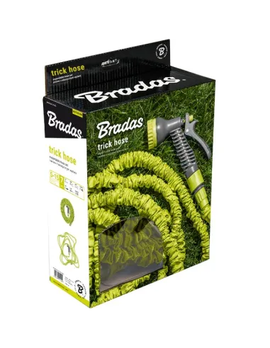 Растягивающийся шланг для полива Bradas Trick Hose WTH722GR 7,5 - 22 метров, комплект