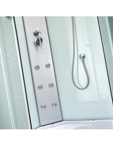 Гидробокс массажный Lidz Tani SBM90x90.SAT.LOW.FR, полукруглый