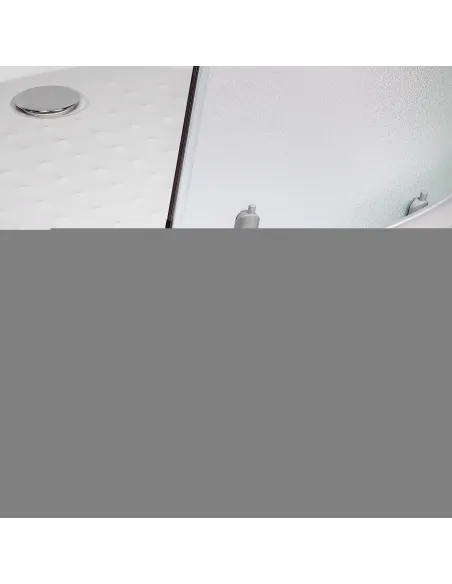 Гидробокс массажный Lidz Tani SBM90x90.SAT.LOW.FR, полукруглый