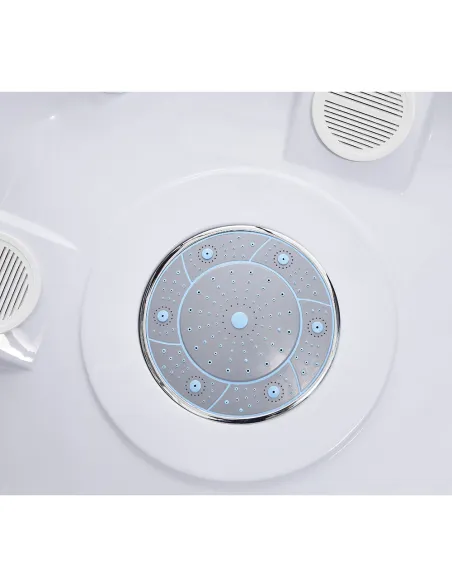 Гидробокс массажный Lidz Tani SBM90x90.SAT.LOW.FR, полукруглый