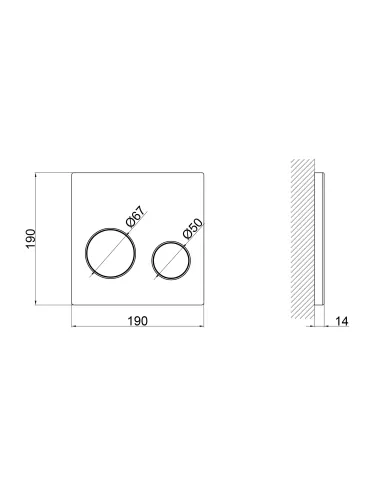 Кнопка смыва для инсталляции Q-Тap Nest Uni QT0211P01V1009CRM хром