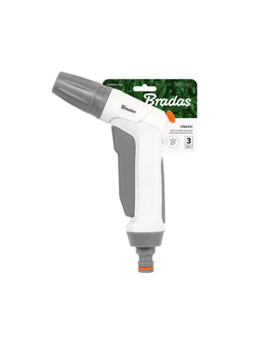 Пістолет для поливу Bradas Classic White Line 3 режими, пластик