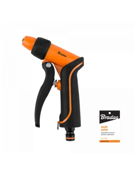 Пістолет для поливу Bradas ECO-2056 Multi Water Black Line регульований, металевий