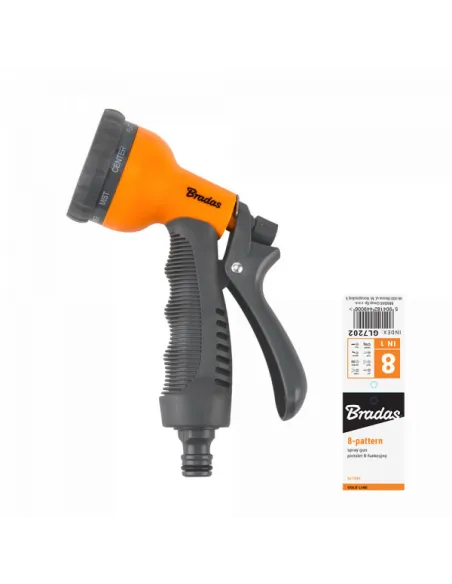 Пістолет для поливу Bradas Gold Line 8 режимів, пластик