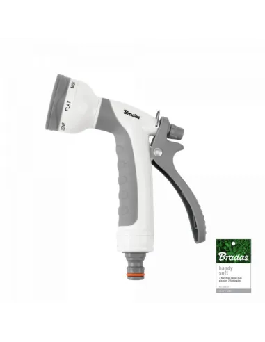Пистолет для полива Bradas Handy Soft White Line 7 режимов, металл