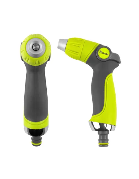 Пістолет для поливу Bradas LE-5113 Ergonomic Lime Line регульований, пластик