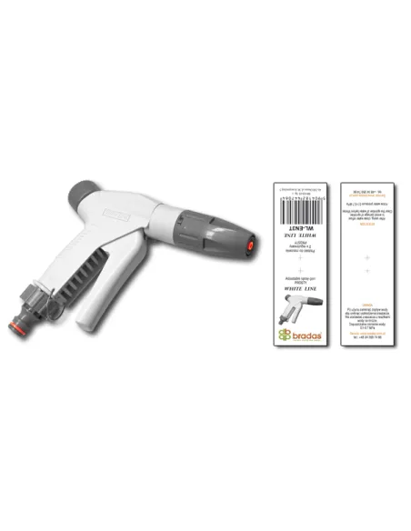 Пистолет для полива Bradas Prosty White Line многорежимный, пластик