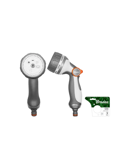 Пистолет для полива Bradas Smooth Control White Line 7 режимов, металл
