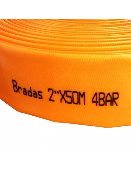 Шланг плоский Bradas Agro-Flat PE 4 Бар, 1 1/2 дюйма, 50 метрів