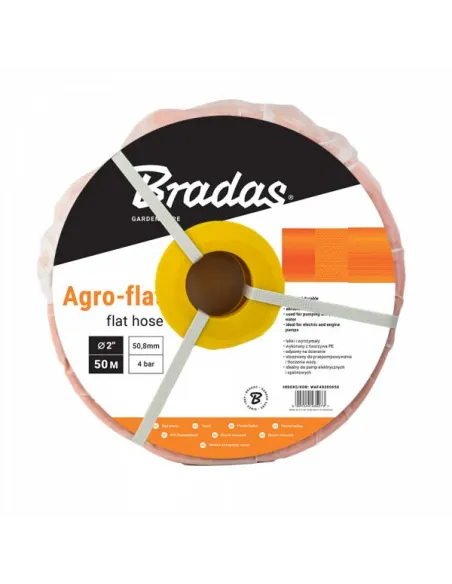 Шланг плоский Bradas Agro-Flat PE 4 Бар, 1 дюйм, 100 метров Шланг плоский Bradas Agro-Flat PE 4 Бар, 1 дюйм, 100 метров