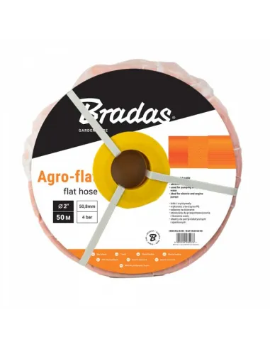 Шланг плоский Bradas Agro-Flat PE 4 Бар, 2 дюйми, 100 метрів