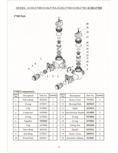 Байпас Raifil Runxin Bypass RX для F65, 3/4 дюйми