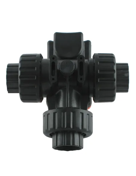 Кран кульовий з електроприводом Raifil Q91403-25, 1 дюйм, триходовий