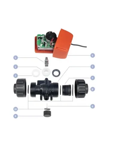 Кран кульовий з електроприводом Raifil QQ91103-25, 1 дюйм, двоходовий