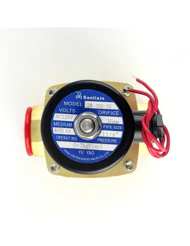 Соленоїдний клапан Raifil Sanlixin 2W-350-35C, 0-7 Бар, 1,25 дюйма