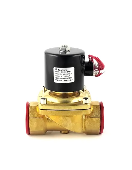 Соленоидный клапан Raifil Sanlixin 2W-400-40C, 0-7 Бар, 1,5 дюйма Соленоидный клапан Raifil Sanlixin 2W-400-40C, 0-7 Бар, 1,5 дюйма