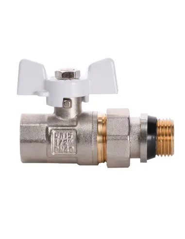 Кран шаровой прямой с американкой Quality Professional Q003 PN 40 НВ 1/2 дюйма