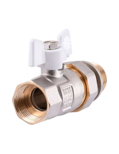 Кран шаровой прямой с американкой Quality Professional Q003 PN 40 НВ 3/4 дюйма