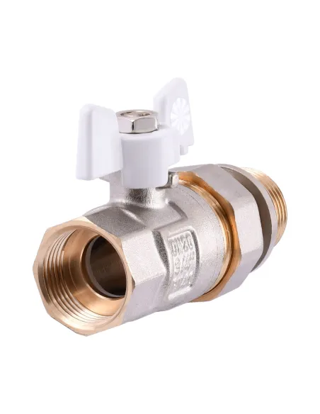 Кран шаровой прямой с американкой Quality Professional Q003 PN 40 НВ 3/4 дюйма