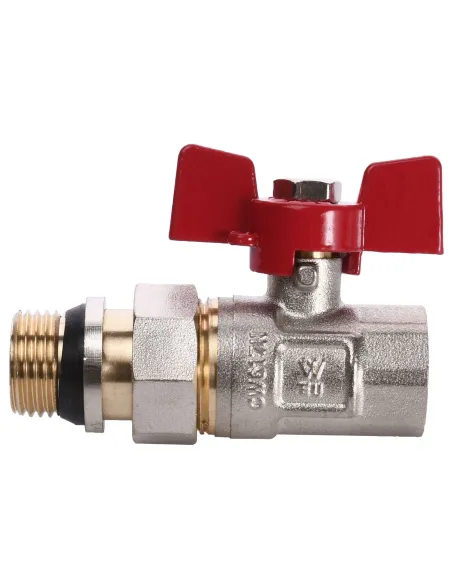 Кран шаровой прямой с американкой Quality Professional Q003 НВ 1/2 дюйма Кран шаровой прямой с американкой Quality Professional Q003 НВ 1/2 дюйма