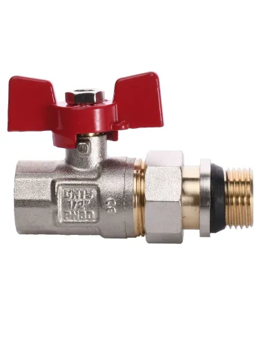 Кран кульовий прямий з американкою Quality Professional Q003 НВ 1/2 дюйма