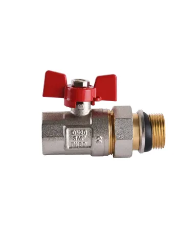 Кран кульовий прямий з американкою Quality Professional Q003 НВ 3/4 дюйми