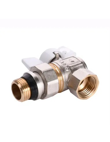 Кран кульовий кутовий з американкою Quality Professional Q004 PN 40 НВ 1/2 дюйми