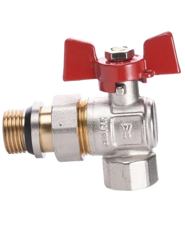 Кран кульовий кутовий з американкою Quality Professional Water Valve Q003 НВ 1/2 дюйми