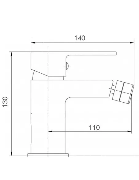Смеситель для биде Topaz Capri TCA-15601-H37 хром