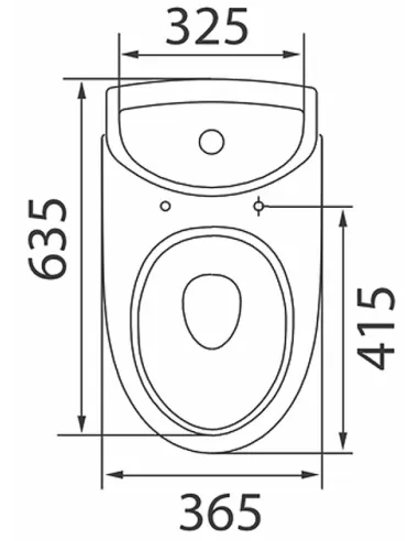 Унітаз-компакт Kolo Runa L89206200 підвод води, сидіння дюропласт Soft-close