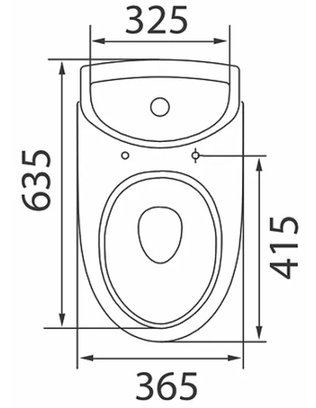 Унітаз-компакт Kolo Runa L89206200 підвод води, сидіння дюропласт Soft-close