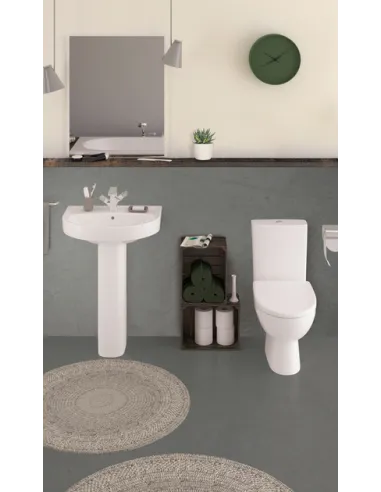 Унітаз-компакт Kolo Status 2395250UA нижнє підведення води, сидіння дюропласт Soft-close