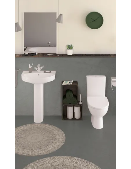 Унитаз-компакт Kolo Status 2395050UA нижний подвод воды, сидение дюропласт Soft-close